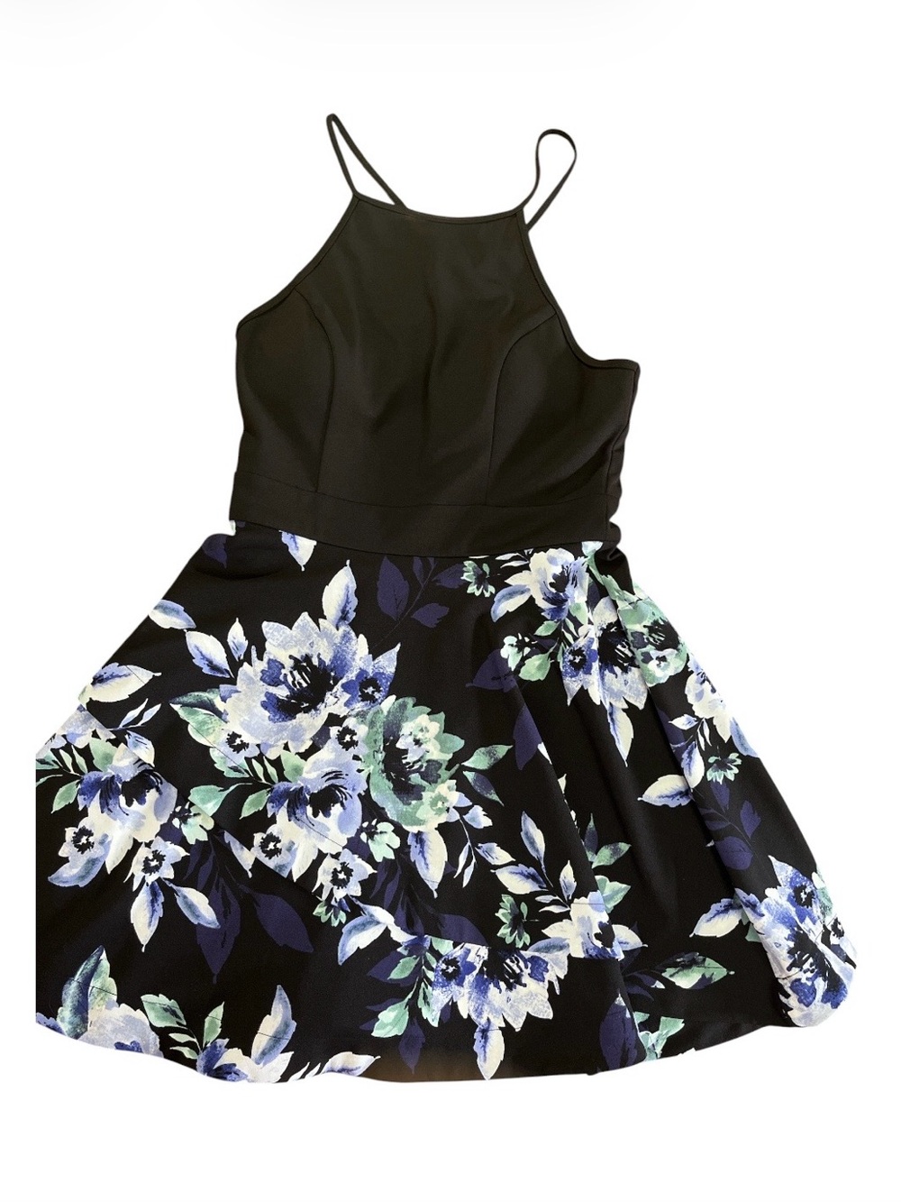 NWT Speechless Floral Halter Fit & Flare Dress - Macy's Exclusive - Size 9